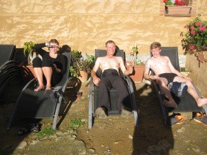  Grim Reaper in the middle at the inn. That totally naked one I did not photographe! 