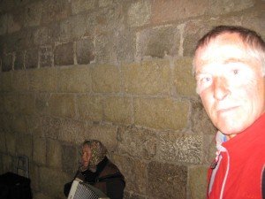  Alternating in minor and major playing accordion under the gate. I also filmed 