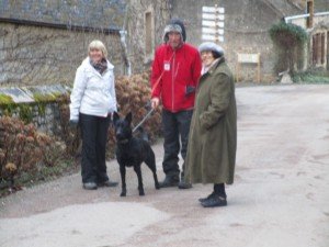  Chat with passer by in Bazoches 