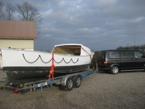 Vertrek naar Friesland met gekochte boot