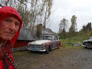 Foto van oude Volvo, gemaakt voor vriend Wil Sp