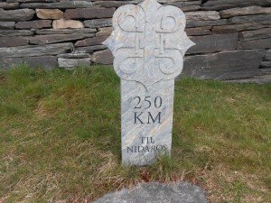 Afstand naar Nidaros, mijn pelgrimsoord in Trondheim