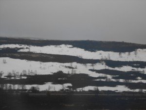 Nog een. Rotsen en sneeuw. Niet echt uitnodigend