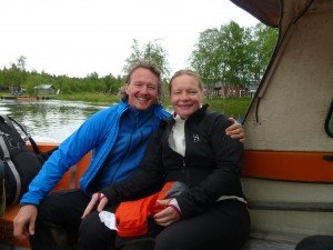 Het Zweeds koppel zat bij ons in de boot (eigenlijk was hij Engelsman)